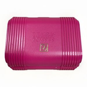 Vintage Sassaby Hard Pink Makeup Lipstick Case Travel Case USA Made Mirror EUC